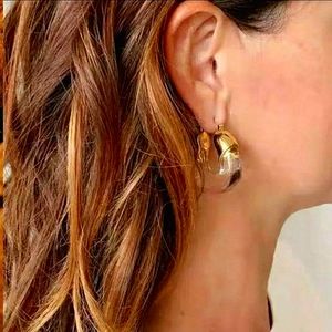 Copper & resin hoops; nwot